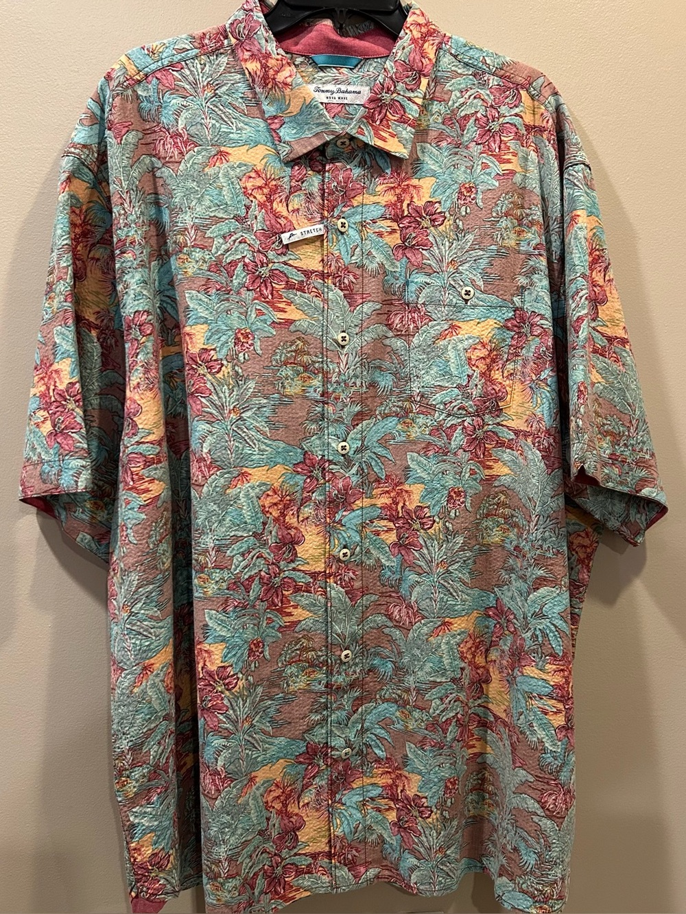 Tommy Bahama Nova Wave Retro Vibes Cotton-Blend Shirt - Picture 7 of 8